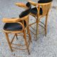 Pair of vintage bistro stools 1950/60 thonet style