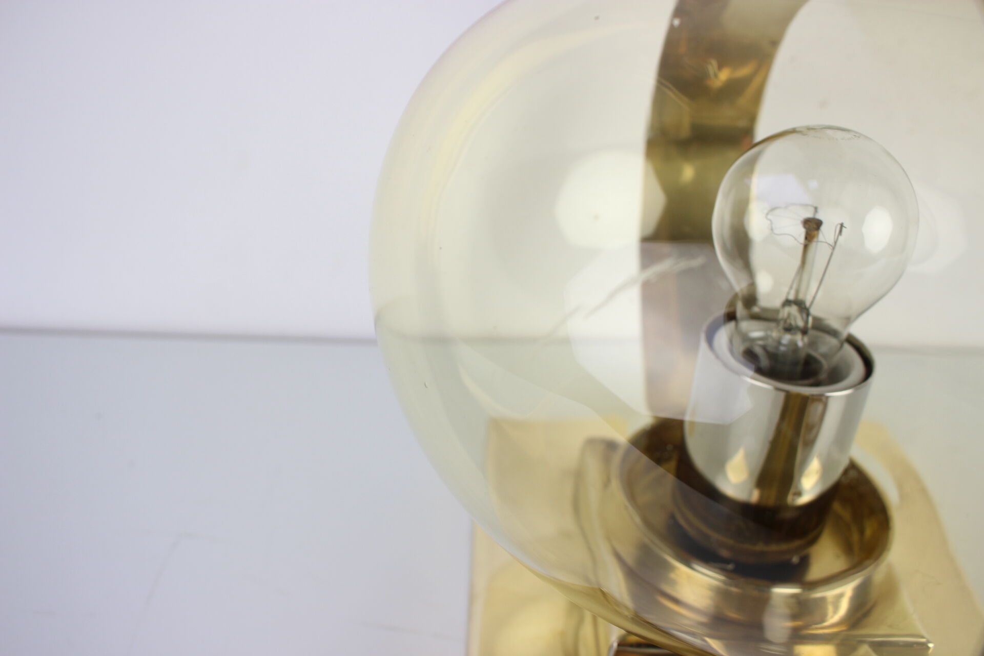 Preciosa Gold Wall Lamp or Table Lamp / Kamenický Šenov, 1970s