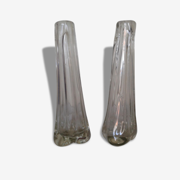 Beautiful pair of very thick vases