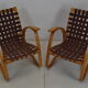 Pair of Bent Beechwood Armchairs,Design Jan Vaněk,1930's.