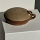 Round flat jar in old stoneware D20