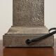 Bronze desk lamp plated with nickel by Maison Charles.
