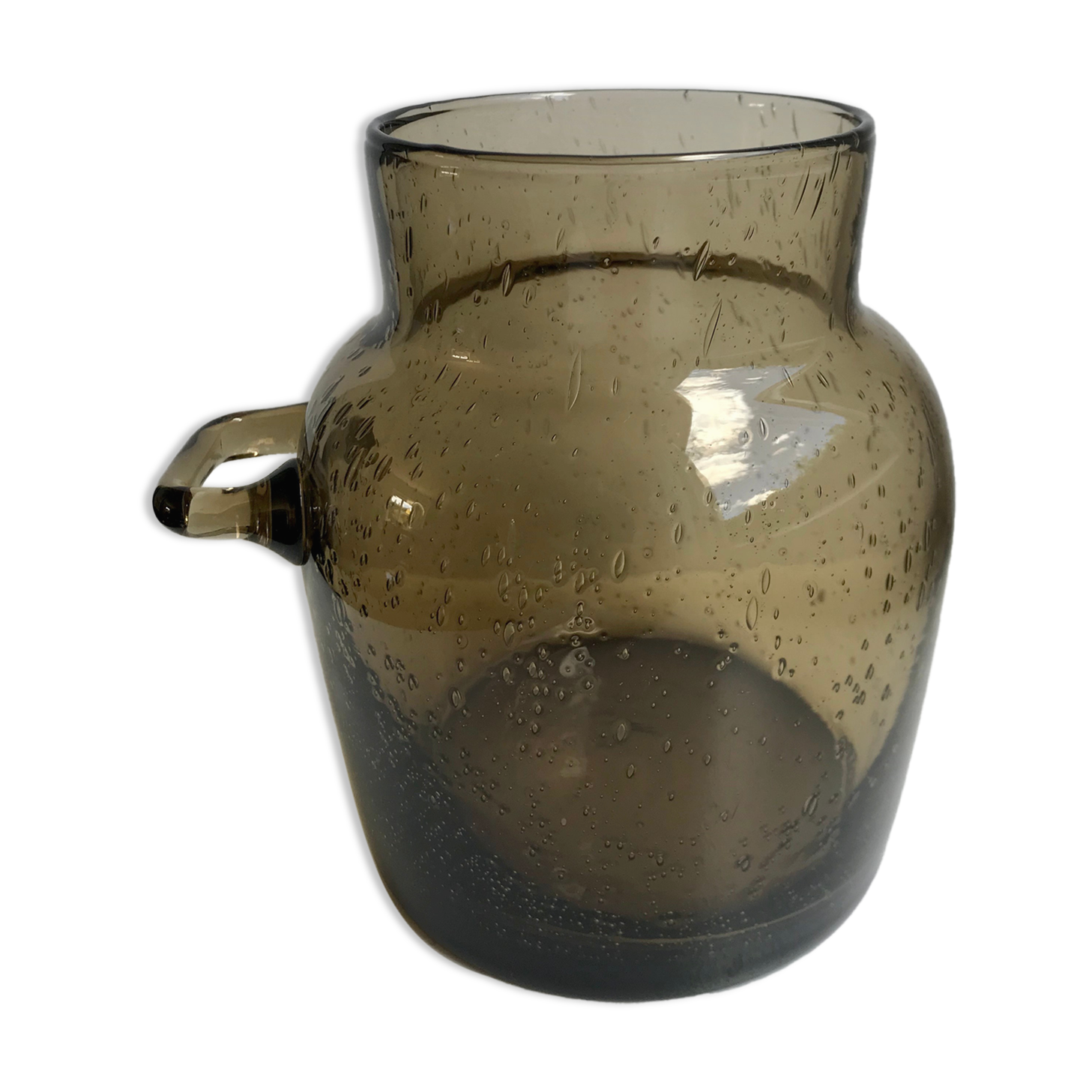 70s style blown glass ice vase/bucket