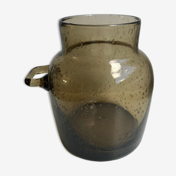 70s style blown glass ice vase/bucket