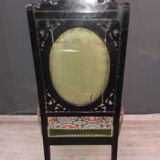 Blackened wooden chair