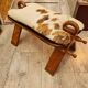 Cowhide stool from 1970