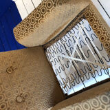 Embossed velvet armchair 1960