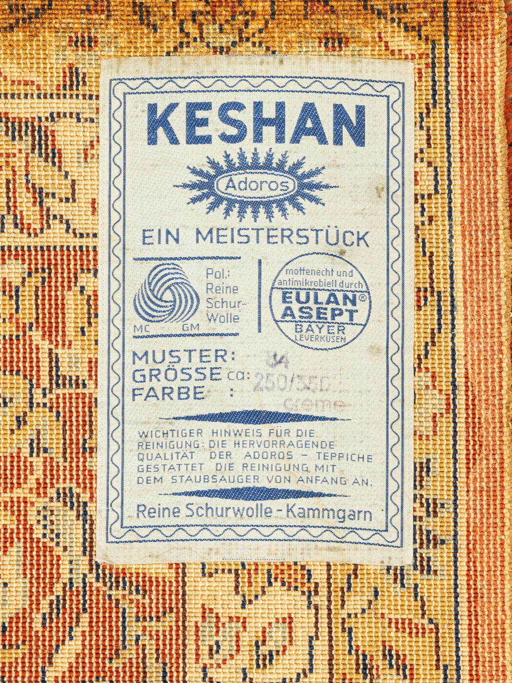 1960s carpet , 250 x 345