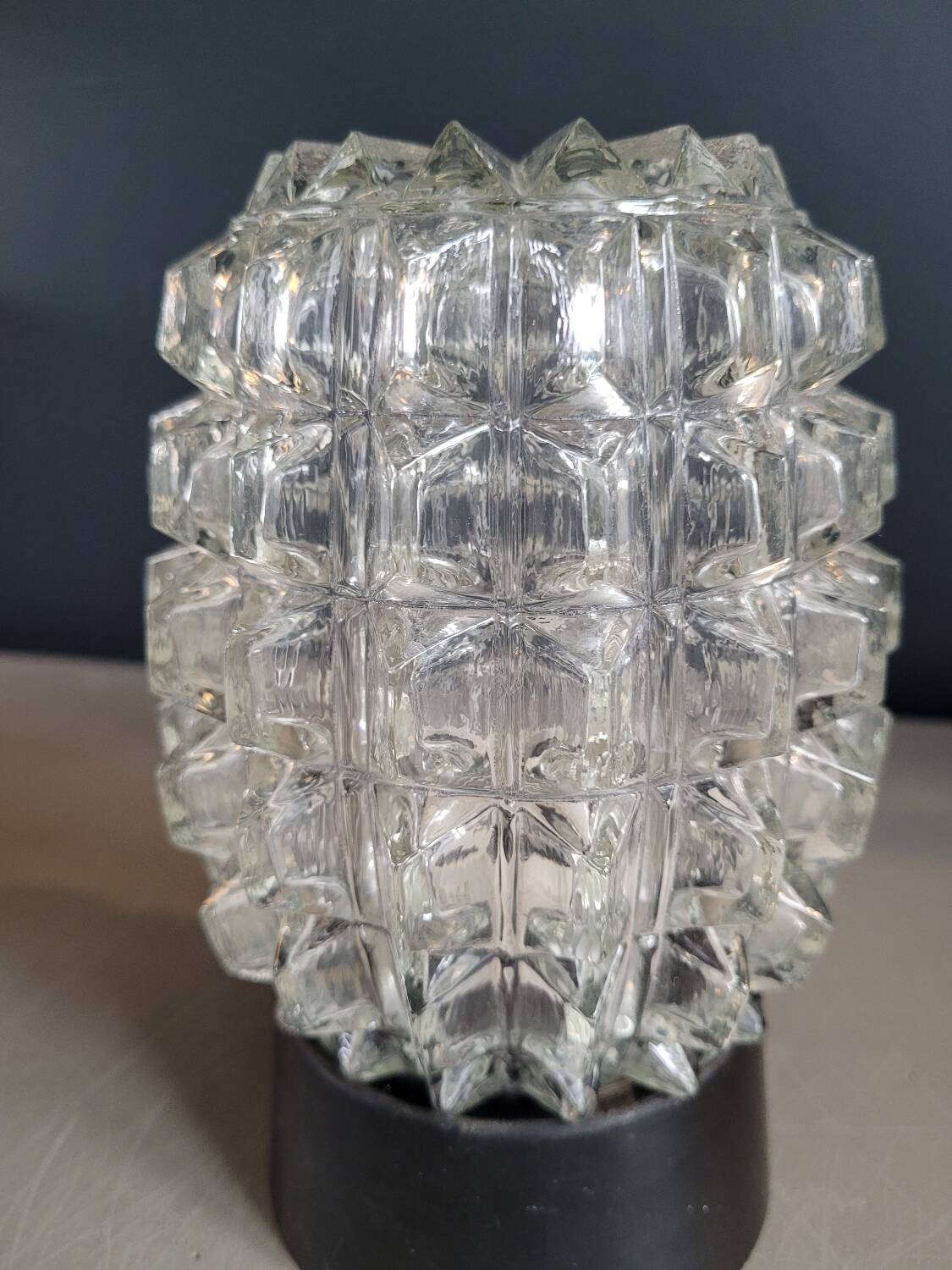 Vintage molded glass wall light - Ceiling light