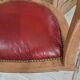 cabriolet de bureau en cuir