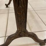 Antique cast iron and marble bistro table