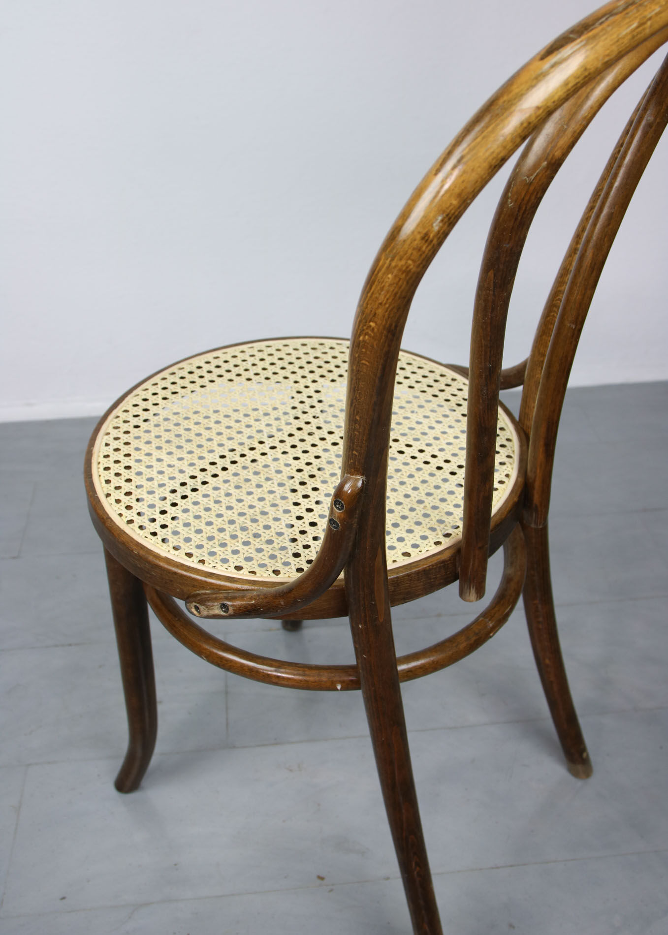 Betwood and cane brown chair