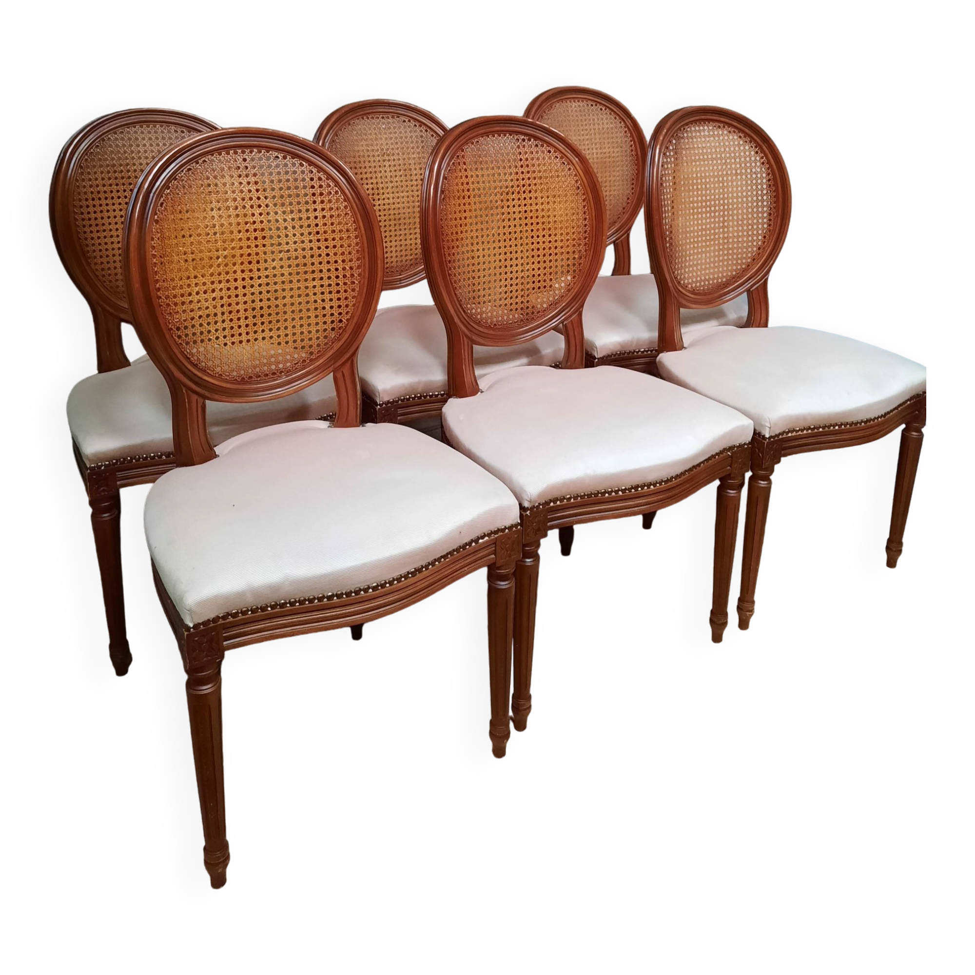 Set of 6 Louis XVI style chairs