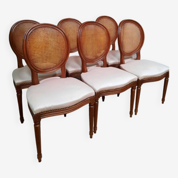 Set of 6 Louis XVI style chairs