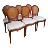 Set of 6 Louis XVI style chairs