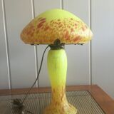 Glass mushroom lamp