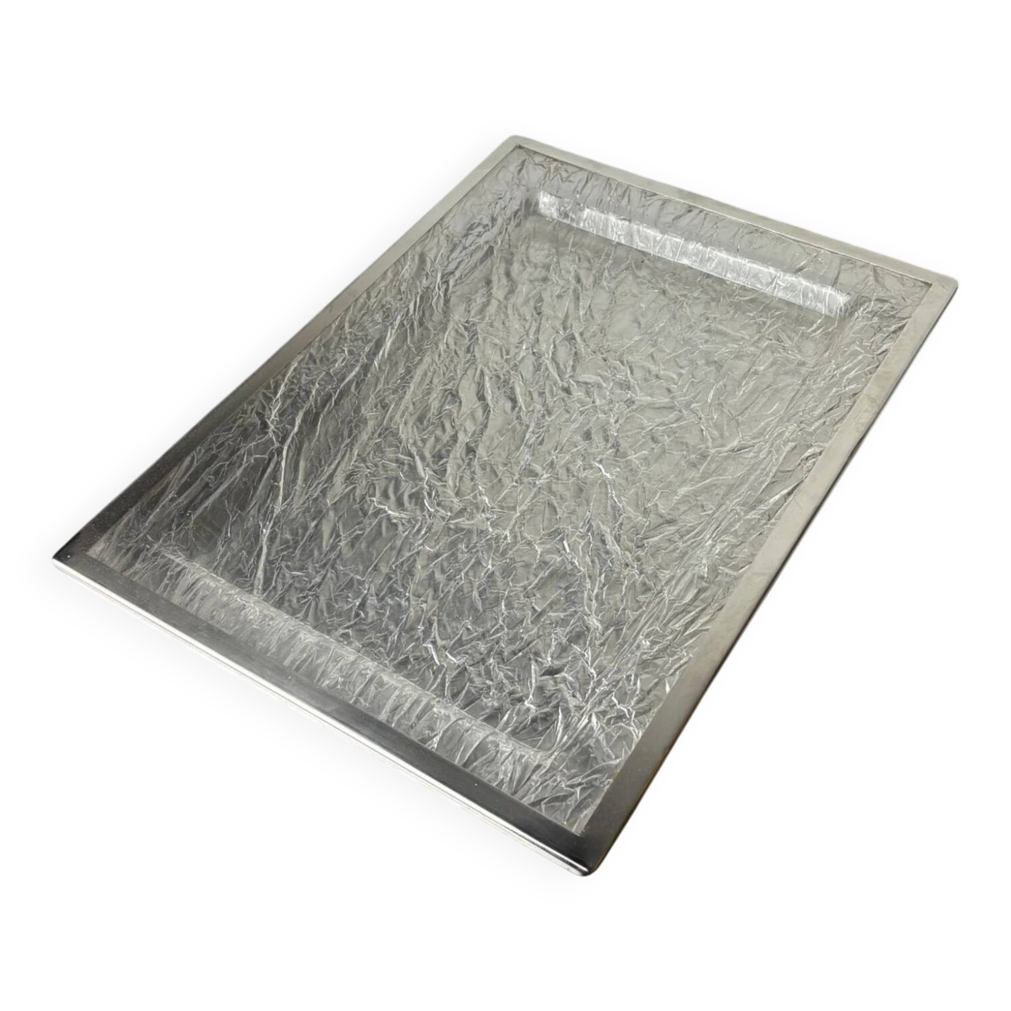Dior style ice effect lucite tray, Italy, 1970s