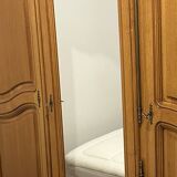 3-door, 3-drawer wardrobe in solid oak