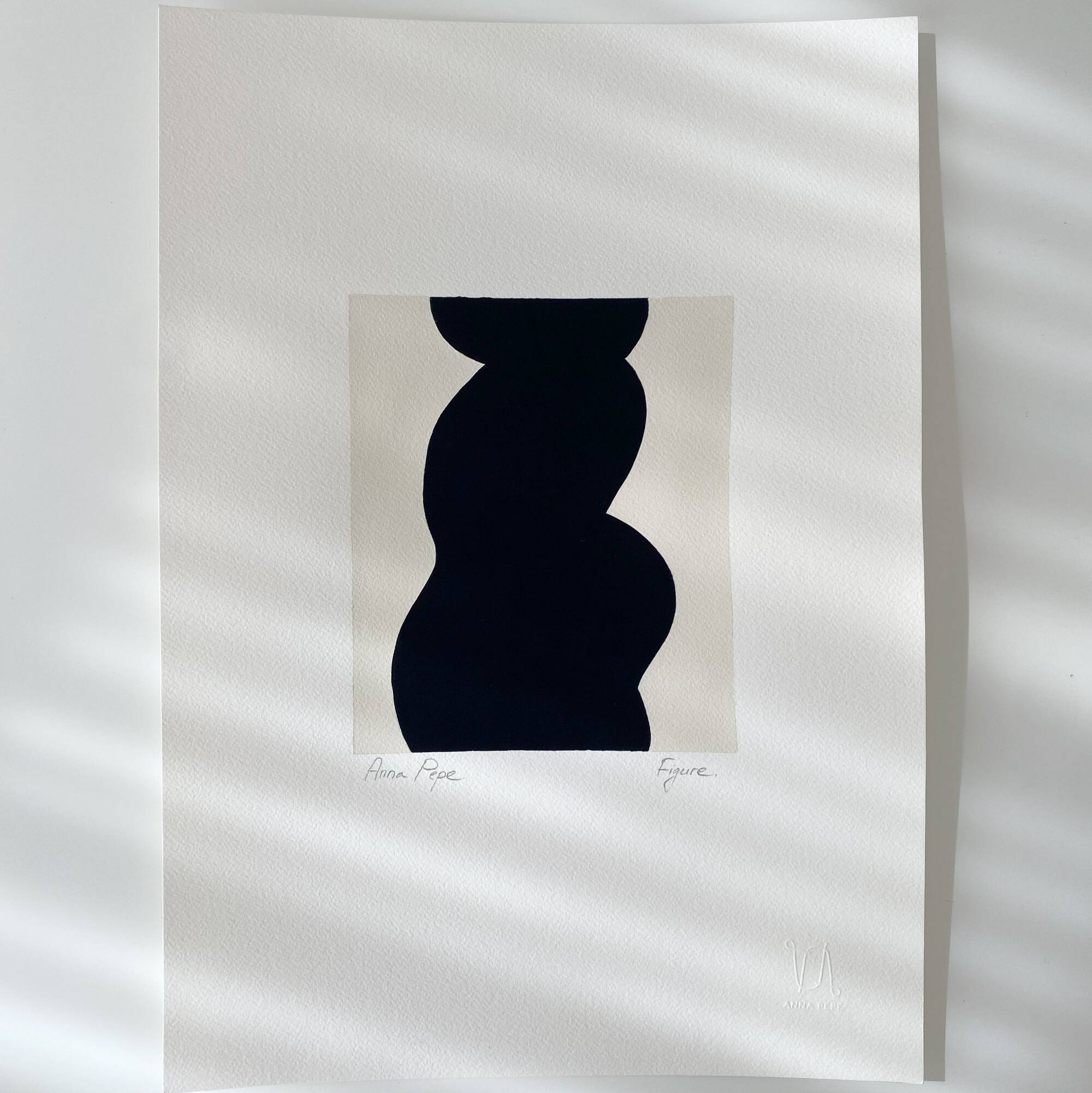 Peinture à la gouache originale "Figure 05"