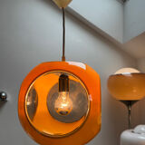 Yellow UFO Space Age suspension attributed to Luigi Colani, 1970s.