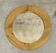 Miroir rond vintage en pin