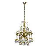 Gaetano Sciolari cascade chandelier for Venini, Murano glass drops, Italy, circa 1970s