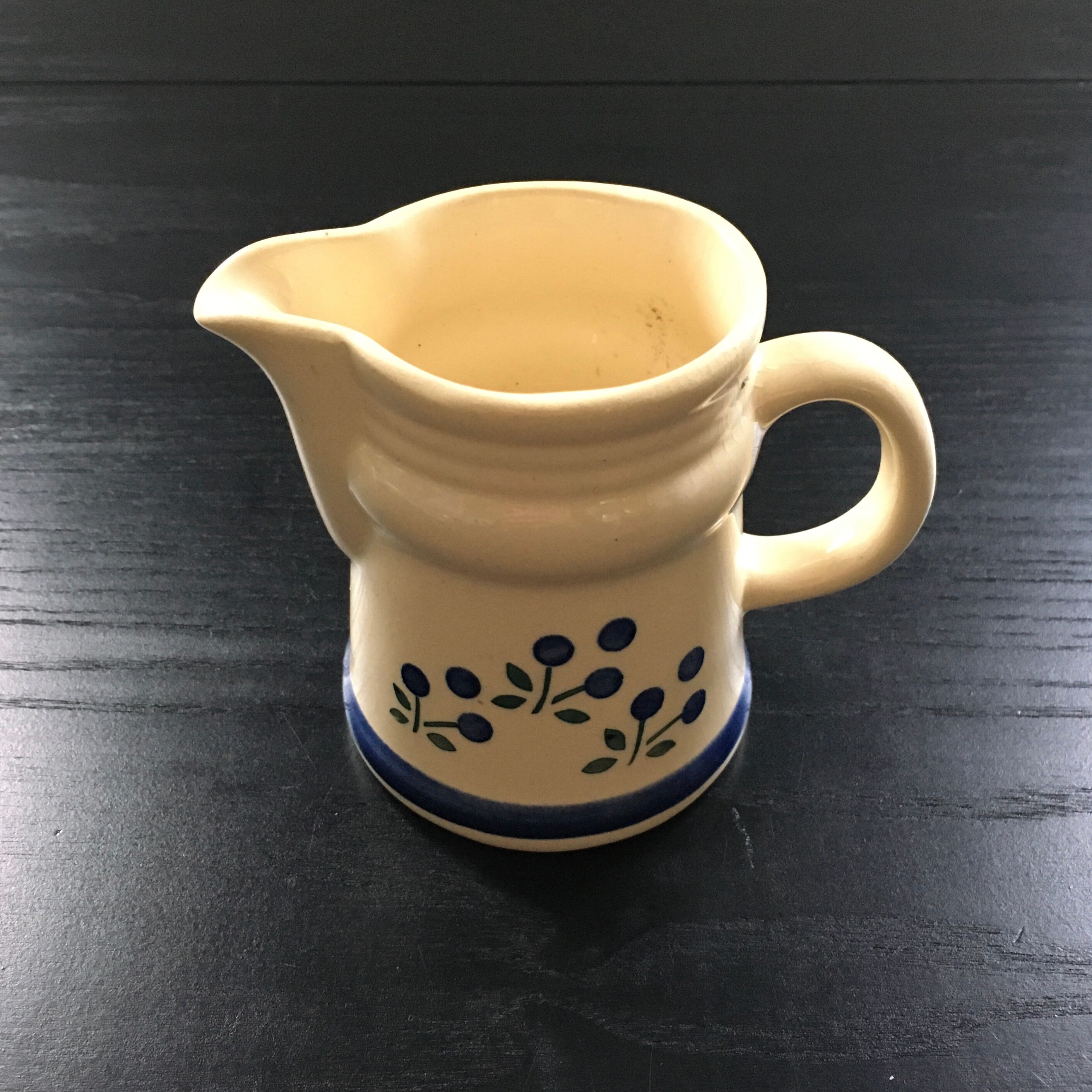 Blue Scandinavian décor milk jug
