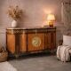 Louis XVI-style buffet in mahogany and gilded bronze, 20th century.