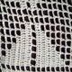 White cotton bed cover, Old crochet bed throw, white cotton bed cover