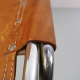 Dalvera  "Les Arc" Set of 2 Original Leather side chairs, 1960