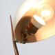 Lampe de table italienne en cuivre et aluminium du milieu du siècle