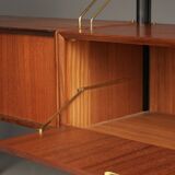 Mid-Century Freestanding Wall System by Louis van Teeffelen for WéBé, 1950s