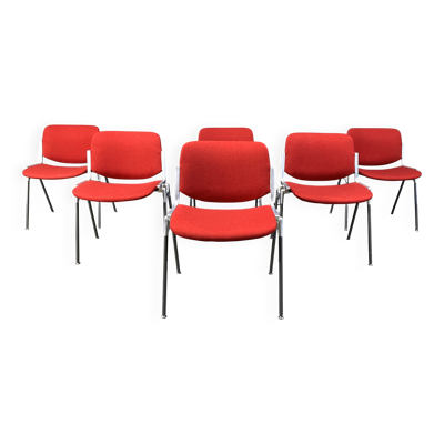 Chaises latérales vintage DSC 106 par Giancarlo Piretti pour Castelli, années 1970.