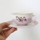 Set of 4 cups and sub-cups Moulin des Loups, vintage