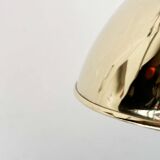 Danish mid-century brass cone pendant lamps, 1950s, set of 2.