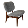 Danish MidCentury Lounge Chair Sheep Skin 50s