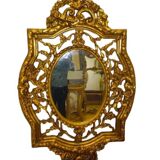 Oval gilded mirror