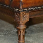 Chesterfield Club Armchair in Hand-Dyed Leather