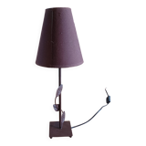 Vintage 70s Brown Metal Lamp