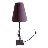 Lampe Vintage des Années 70 Métal Marron
