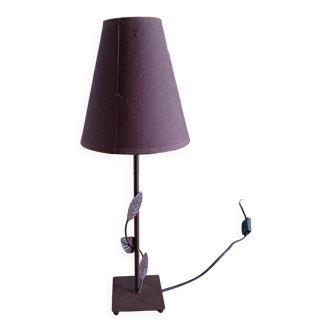 Vintage 70s Brown Metal Lamp