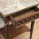 Table d'appoint style Louis XVI, marbre, début XXème, estampillée