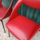 Paire de fauteuils Skaï rouge 1970