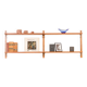 Danish mid-century upcycled teak shelving unit.