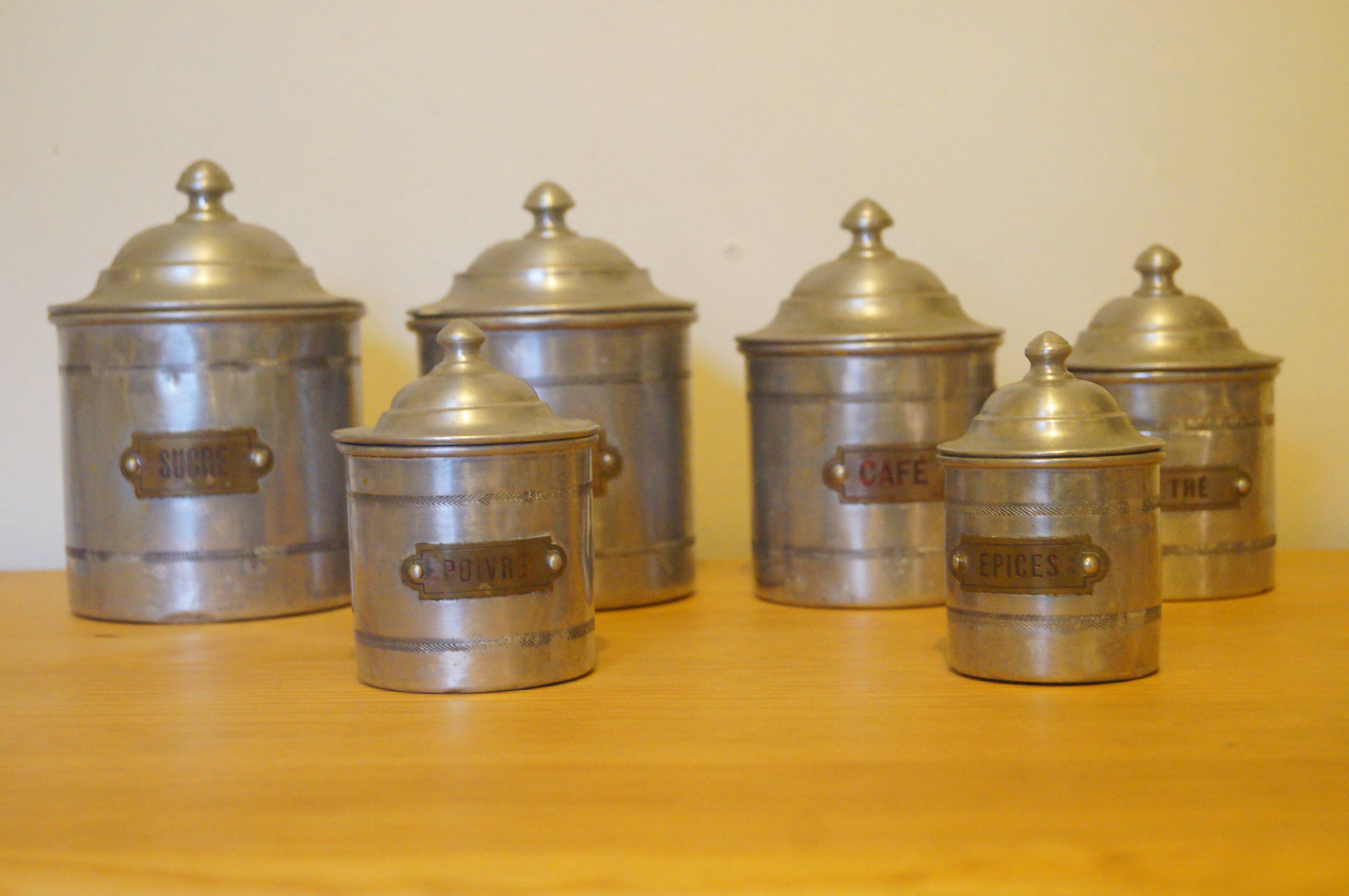 Lot pot à épices 1940