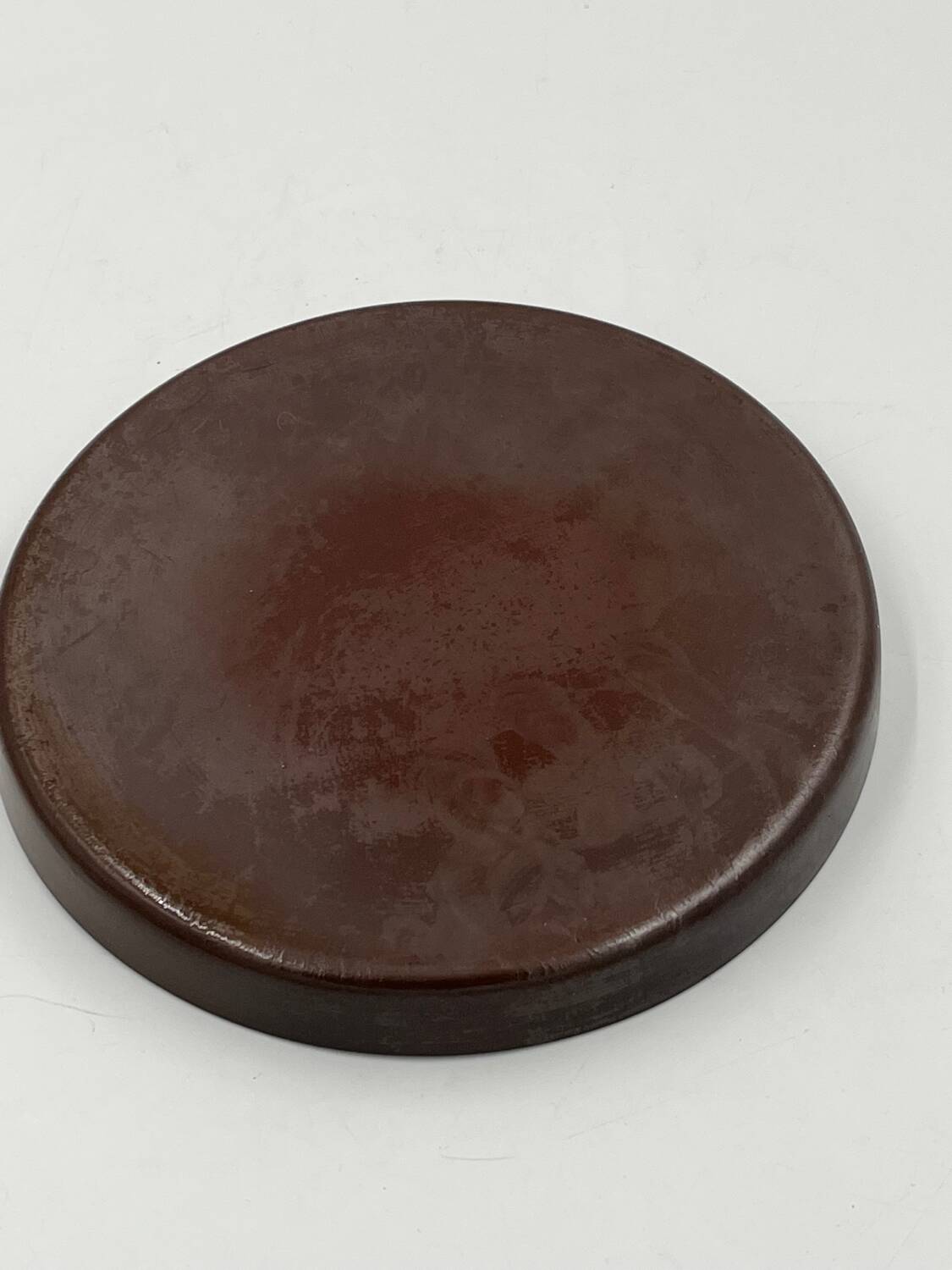 Brown ceramic tray