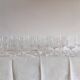 12 cut crystal glasses on stems – 1930s-1950s