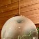 Large chandelier, pendant light, vintage ceiling light, Space Age, Murano "Mazzega", 70s