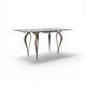 Bronze dining table, late 20th century.