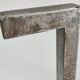 Pair of vintage steel fleur-de-lys andirons